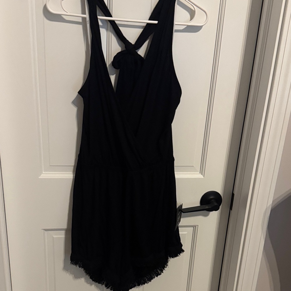 Lulu's Black Backless romper